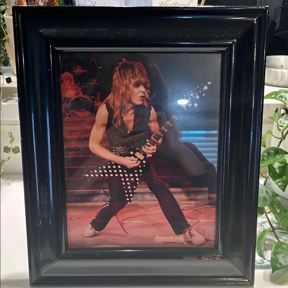 Randy Rhoads, guitarist Quiet Riot 1970’s Photo & Frame with Glossy Finish